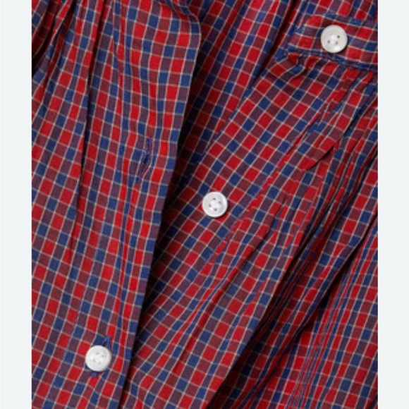 DÔEN - Jane checked cotton-voile blouse - Picture 2 of 3